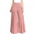 Elegant High Waist Wide Leg Pants Spring Vintage Flare Trousers Casual Solid Zipper Palazo Pants Women Summer Polyester Knitting